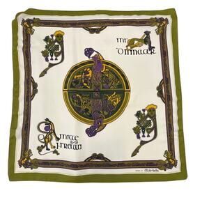Book of Kells-Inspired Celtic Scarf Motifs & Mythical Creatures